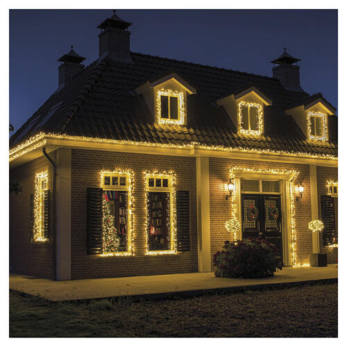 Catena luminosa Cluster LED Connect int-est 500 LED bianco caldo 5 mt 2