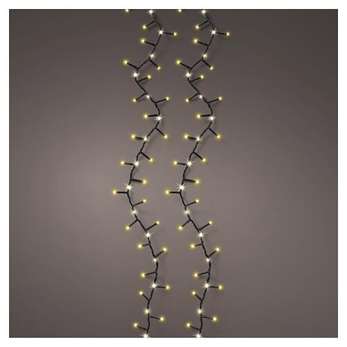 Compact Chaser light string, 544 warm white and soft gold LEDs, 33 ft, indoor/outdoor 1