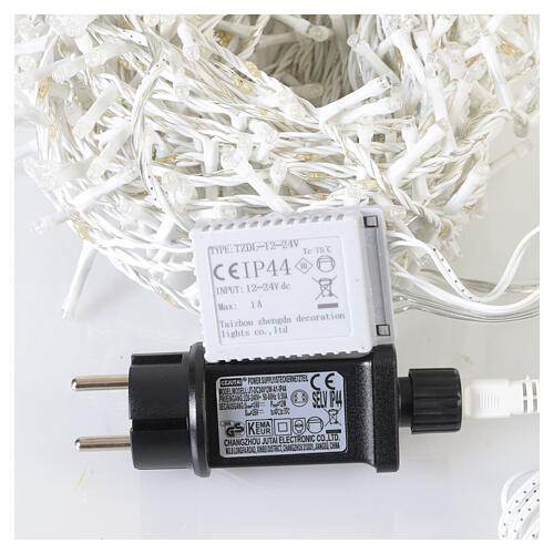 Chaîne lumineuse Compact Chaser int/ext 1220 LEDs blanc chaud et blanc froid 22 m 5