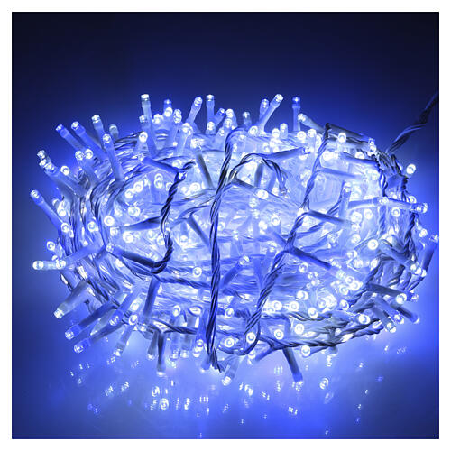 Catena natalizia LED Compact Chaser int-est bianco caldo e bianco freddo 808 LED 15 m 2