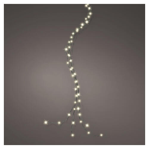 Micro LED light garland for indoor/outdoor use, flash effect, 240 warm white LEDs, 10 ft 1