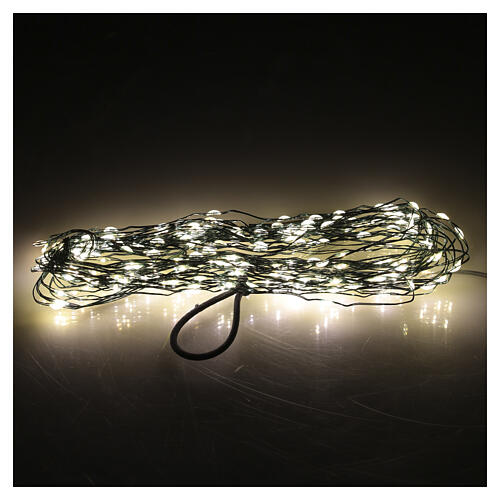 Ghirlanda luminosa micro LED int-est effetto flash 240 LED bianco caldo 300 cm 2