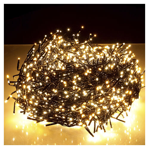 Catena LED per albero di Natale Twinkle int-est 1584 LED bianco caldo 25 m 3