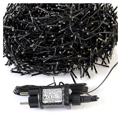 Catena LED per albero di Natale Twinkle int-est 1584 LED bianco caldo 25 m 5