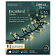 Catena LED per albero di Natale Twinkle int-est 1584 LED bianco caldo 25 m s2