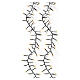 Catena LED per albero di Natale Twinkle int-est 1584 LED bianco caldo 25 m s4