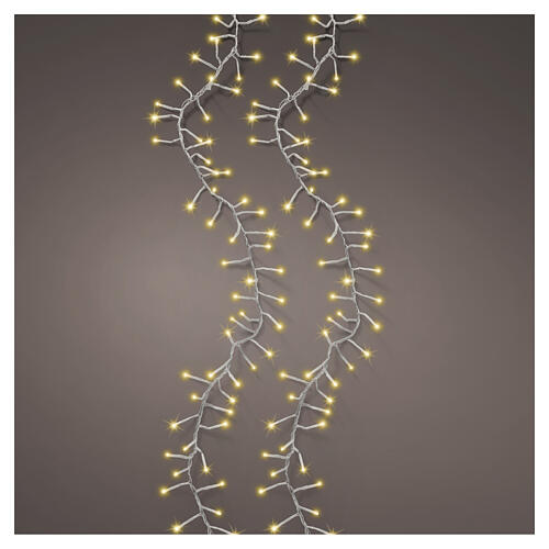 Twinkle LED string, indoor/outdoor, transparent wire, 960 soft gold LEDs, 49.2 ft 1