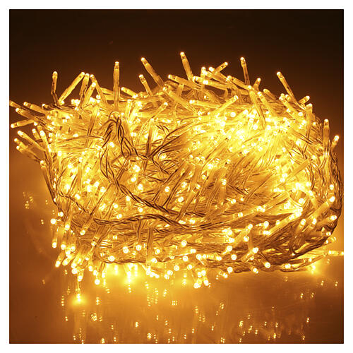 Catena luminosa Twinkle int-est filo trasparente soft gold 960 LED 15 m 3