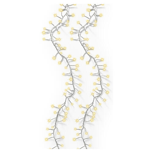 Catena luminosa Twinkle int-est filo trasparente soft gold 960 LED 15 m 4