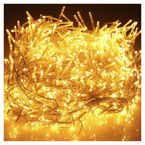 Luci natalizie Twinkle soft gold int-est filo trasparente 1272 LED 20 m 2