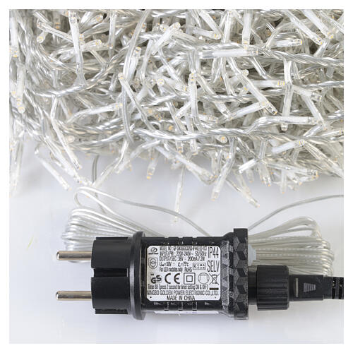 Luci natalizie Twinkle soft gold int-est filo trasparente 1272 LED 20 m 5