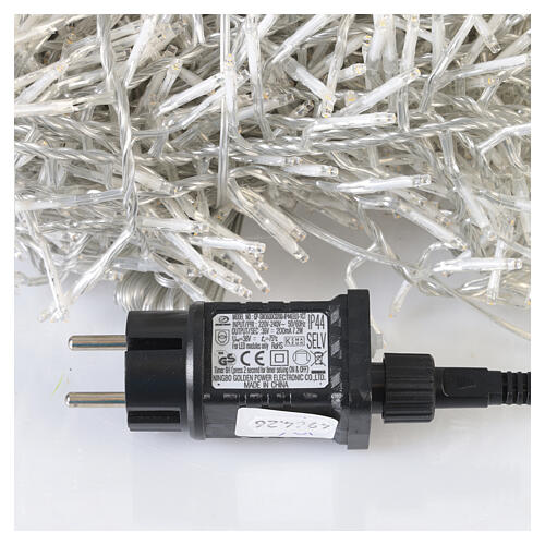 Catena LED natalizia soft gold int-est filo trasparente 1584 LED 25 m con effetto Twinkle 6