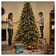 Catena LED natalizia soft gold int-est filo trasparente 1584 LED 25 m con effetto Twinkle s2