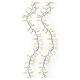 Catena LED natalizia soft gold int-est filo trasparente 1584 LED 25 m con effetto Twinkle s5