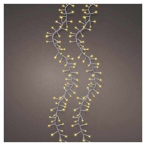 Guirlande lumineuse Twinkle int/ext fil transparent or doux 2208 LEDs 35 m 1