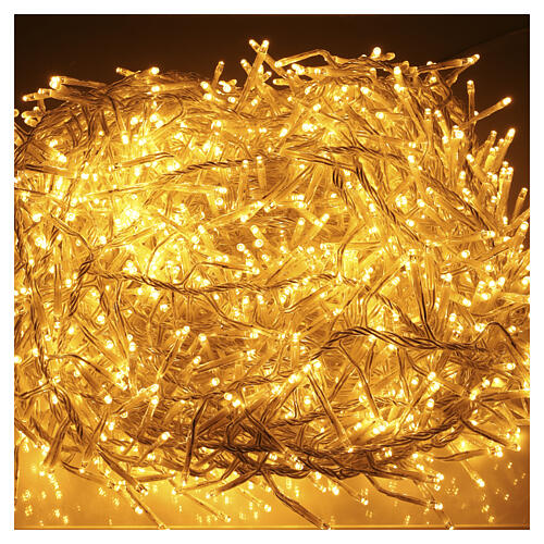 Luci natalizie soft gold int-est filo trasparente 2208 LED 35 m con effetto Twinkle 2