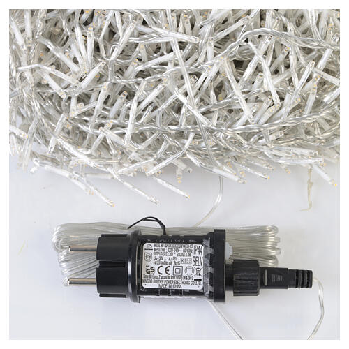 Luci natalizie soft gold int-est filo trasparente 2208 LED 35 m con effetto Twinkle 5