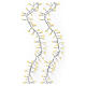 Luci natalizie soft gold int-est filo trasparente 2208 LED 35 m con effetto Twinkle s4