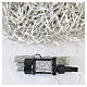 Luci natalizie soft gold int-est filo trasparente 2208 LED 35 m con effetto Twinkle s5
