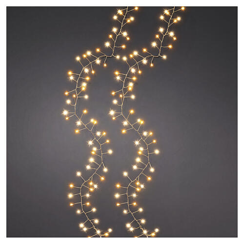 Micro Christmas lights indoor/outdoor, gold wire, 480 LEDs, 16.4 ft, Flashing effect 1
