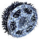 Guirlande lumineuse 3000 LEDs blanc 60 m effets lumineux câble foncé int/ext s1