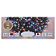 Catena luminosa 3000 LED multicolor con giochi di luce 60 mt cavo scuro s7