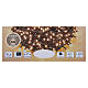 Illuminazione natalizia 3000 LED ambra 60 mt con cavo scuro s7