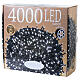 Guirlande lumineuse Noël 4000 LEDs blancs effets lumineux INT/EXT 80 m câble noir s6