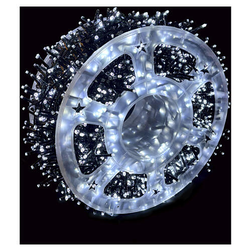 Luci di Natale 4000 LED bianco con effetti luminosi 80 mt cavo scuro 3