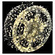 Guirlande lumineuse 4000 LEDs blanc chaud jeux de lumière 80 m câble sombre s3