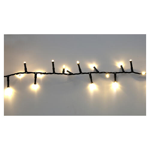 Luzes de Natal 4000 LEDs branco quente com jogos de luz 80 m cabo escuro 5