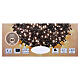 Luzes de Natal 4000 LEDs branco quente com jogos de luz 80 m cabo escuro s7