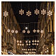 Warm white snowflake light decoration, 22.0 in, 144 LEDs s2