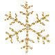 Decorazione luminosa fiocco di neve bianco caldo 55 cm s1