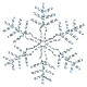 White snowflake light figure, 35.4 in with transformer, 288 LEDs s1