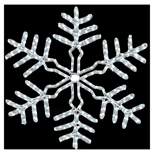 Flocon de neige lumineux blanc 288 LEDs 90 cm avec transformateur 4