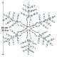 Flocon de neige lumineux blanc 288 LEDs 90 cm avec transformateur s3