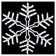 Flocon de neige lumineux blanc 288 LEDs 90 cm avec transformateur s4