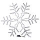 Flocon de neige lumineux blanc 288 LEDs 90 cm avec transformateur s6