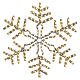 Fiocco di neve decorativo bianco caldo 90 cm con tubo LED s1