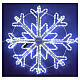 White snowflake, 27.6 in, Snowfall effect, 564 LEDs s1