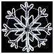 White snowflake, 27.6 in, Snowfall effect, 564 LEDs s4