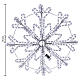 Flocon de neige blanc 70 cm avec effet Snowfall, 564 LEDs s2