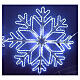 Flocon de neige lumineux blanc 110 cm effet Snowfall s1