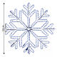 Flocon de neige lumineux blanc 110 cm effet Snowfall s2