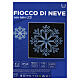 Flocon de neige lumineux blanc 110 cm effet Snowfall s4