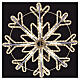 Bicolour snowflake, 27.6 in, with Snowfall effect, 564 LEDs s2
