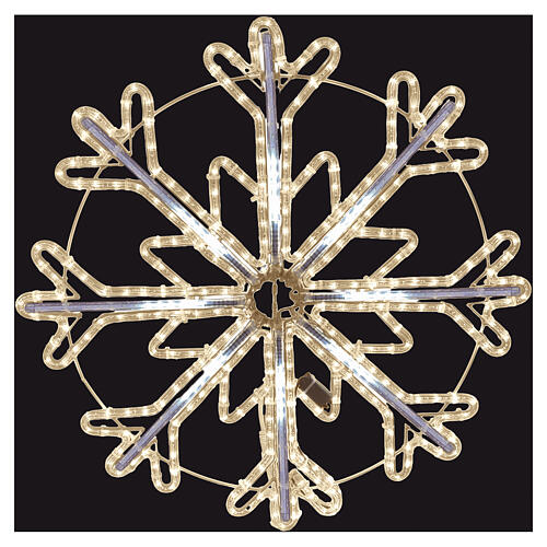 Flocon de neige bicolore 70 cm avec effet Snowfall, 564 LEDs 2