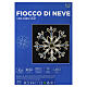 Fiocco di neve bicolore 70 cm con effetto Snowfall s3