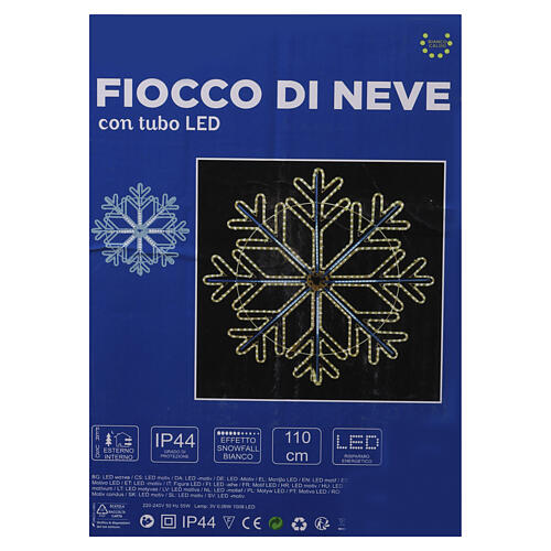 Figure lumineuse flocon de neige bicolore 110 cm, 1008 LEDs 3